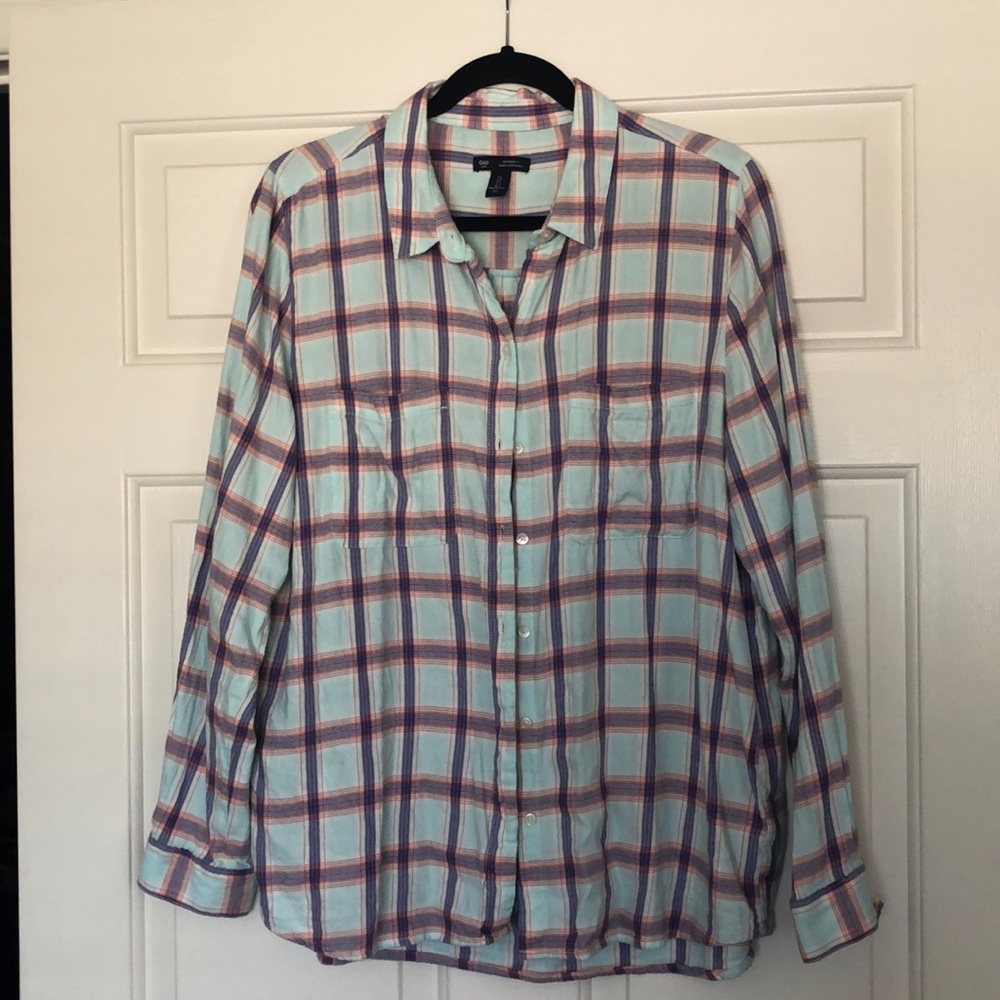 ❌SOLD❌Gap Boyfriend Fit Flannel